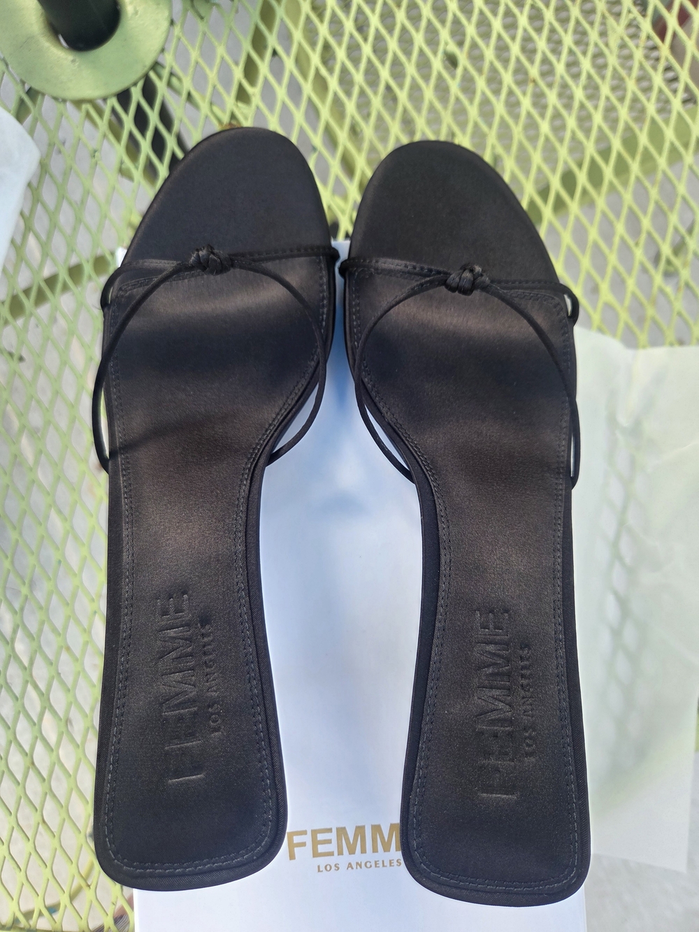 Femme LA Sandals - Satin Black